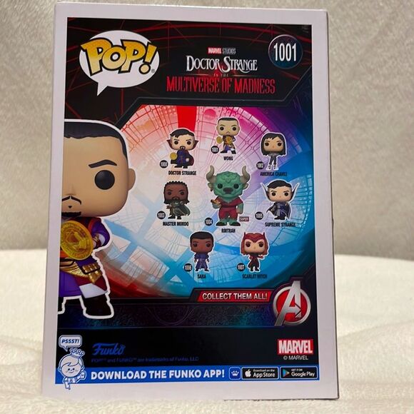 Funko POP- Marvel- Doctor Strange- Wong Bobble-Head #1001- NWT - Picture 3 of 6